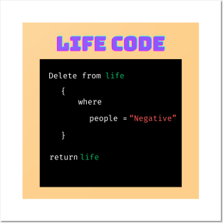 life code for developers Posters and Art